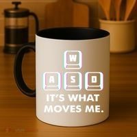 Wasd Its What Moves Me Pc Gamer Gaming Gift Wasd Keys Gift Coffee Mug thumb 4
