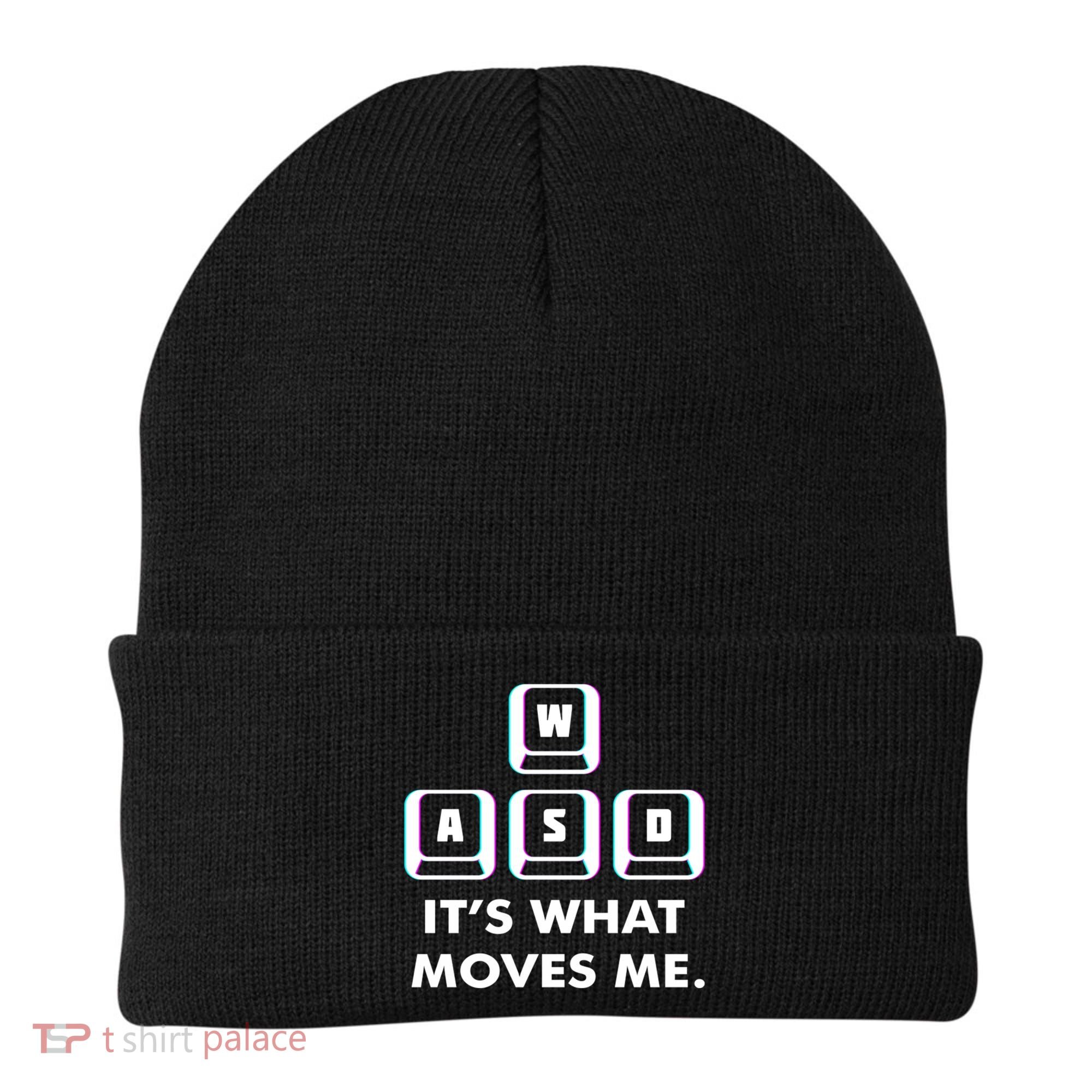 Wasd Its What Moves Me Pc Gamer Gaming Gift Wasd Keys Gift Beanie
