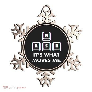 Wasd Its What Moves Me Pc Gamer Gaming Gift Wasd Keys Gift Ornament