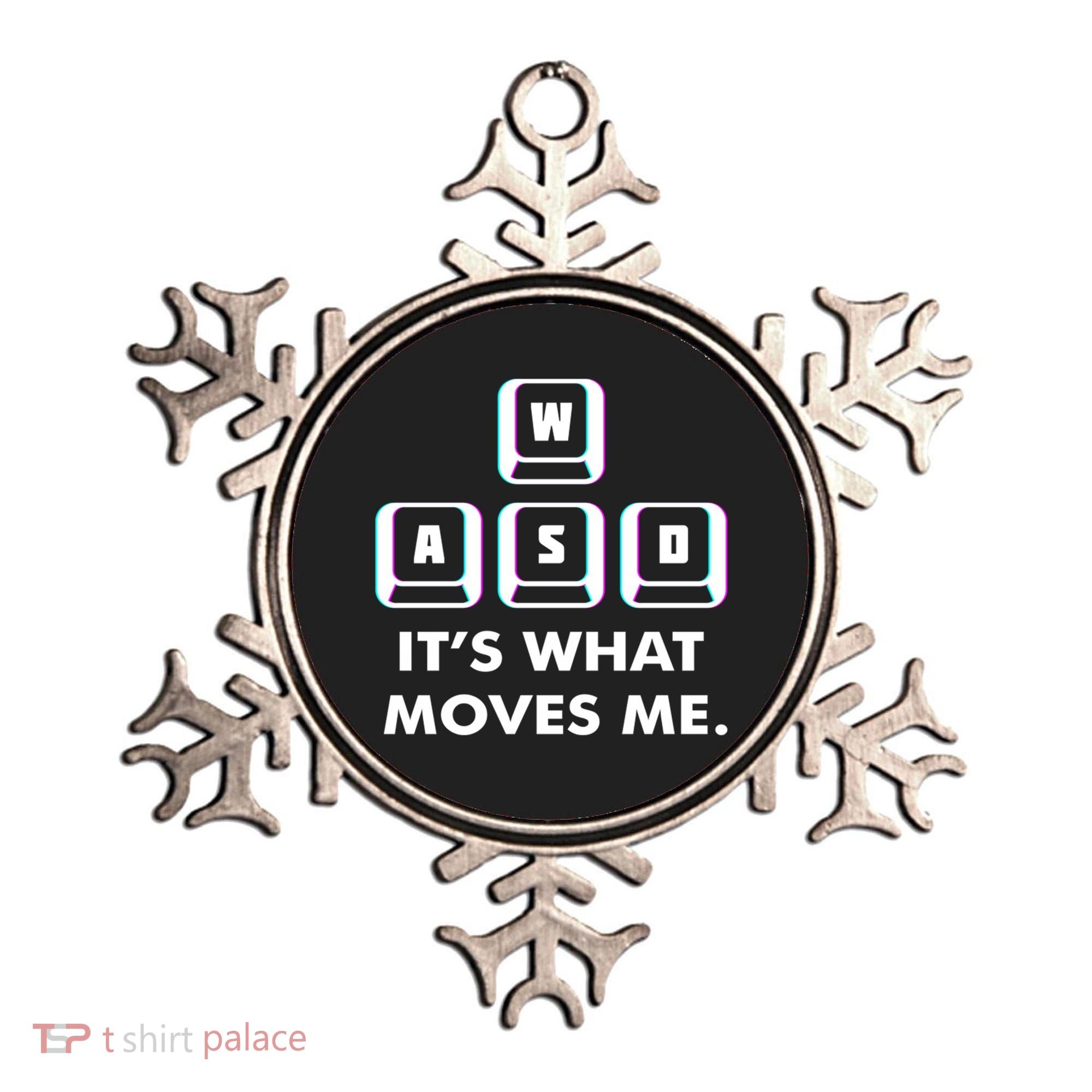 Wasd Its What Moves Me Pc Gamer Gaming Gift Wasd Keys Gift Ornament