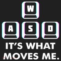 Wasd Its What Moves Me Pc Gamer Gaming Gift Wasd Keys Gift Golf Towel thumb 3