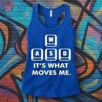 Wasd Its What Moves Me Pc Gamer Gaming Gift Wasd Keys Gift Women's Tank Top thumb 3