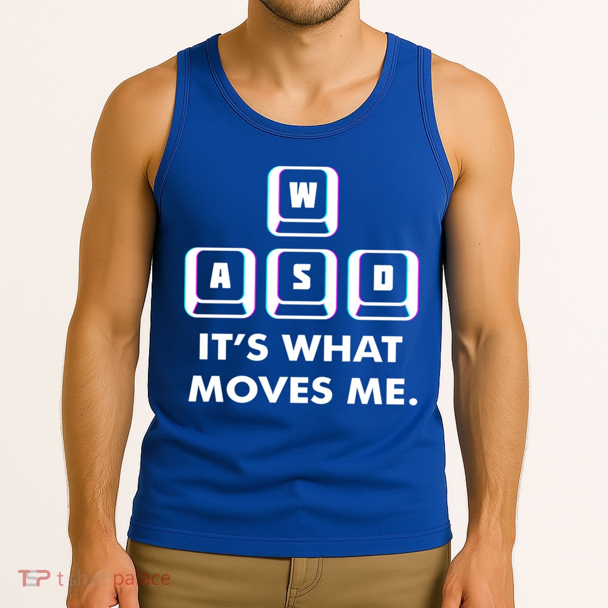 Wasd Its What Moves Me Pc Gamer Gaming Gift Wasd Keys Gift Tank Top