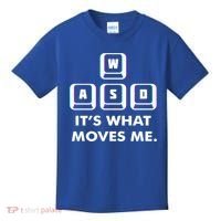 Wasd Its What Moves Me Pc Gamer Gaming Gift Wasd Keys Gift Kids T-Shirt thumb 0