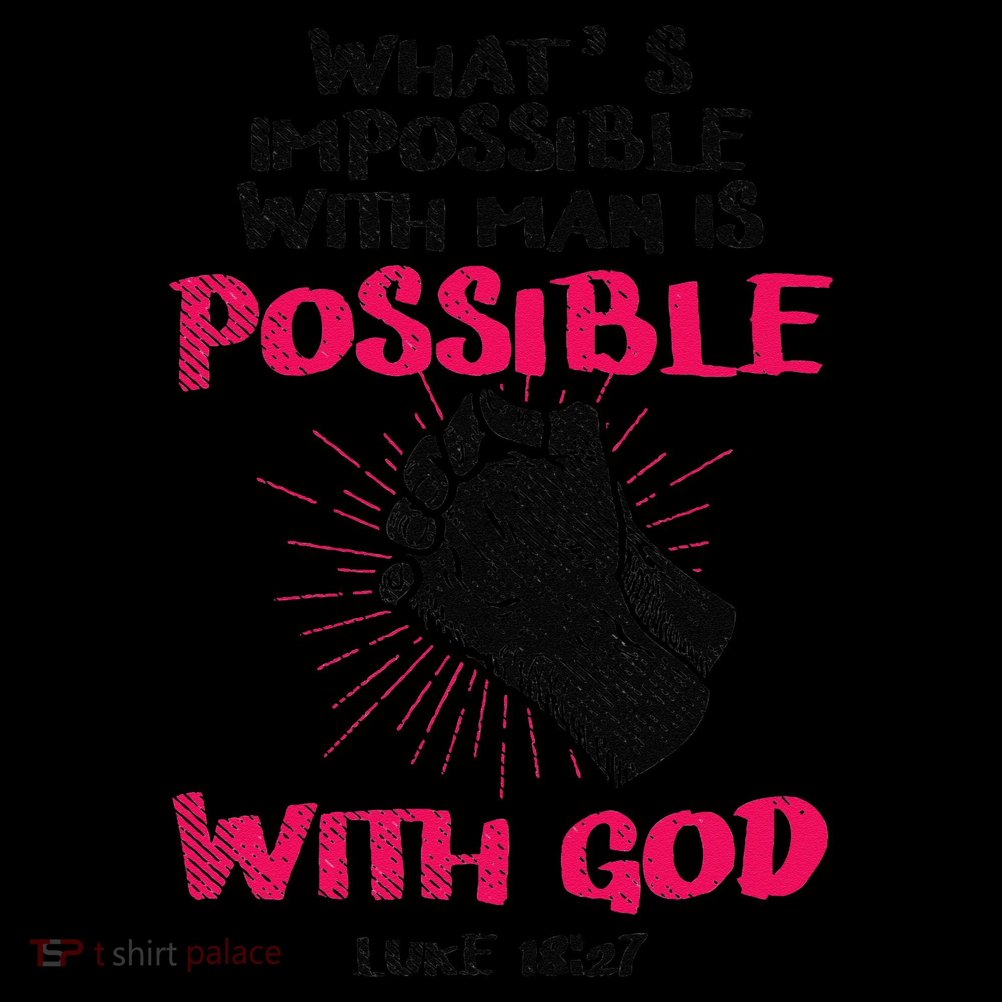 WhatS Impossible With Man Is Possible With God Christian Coffee Mug