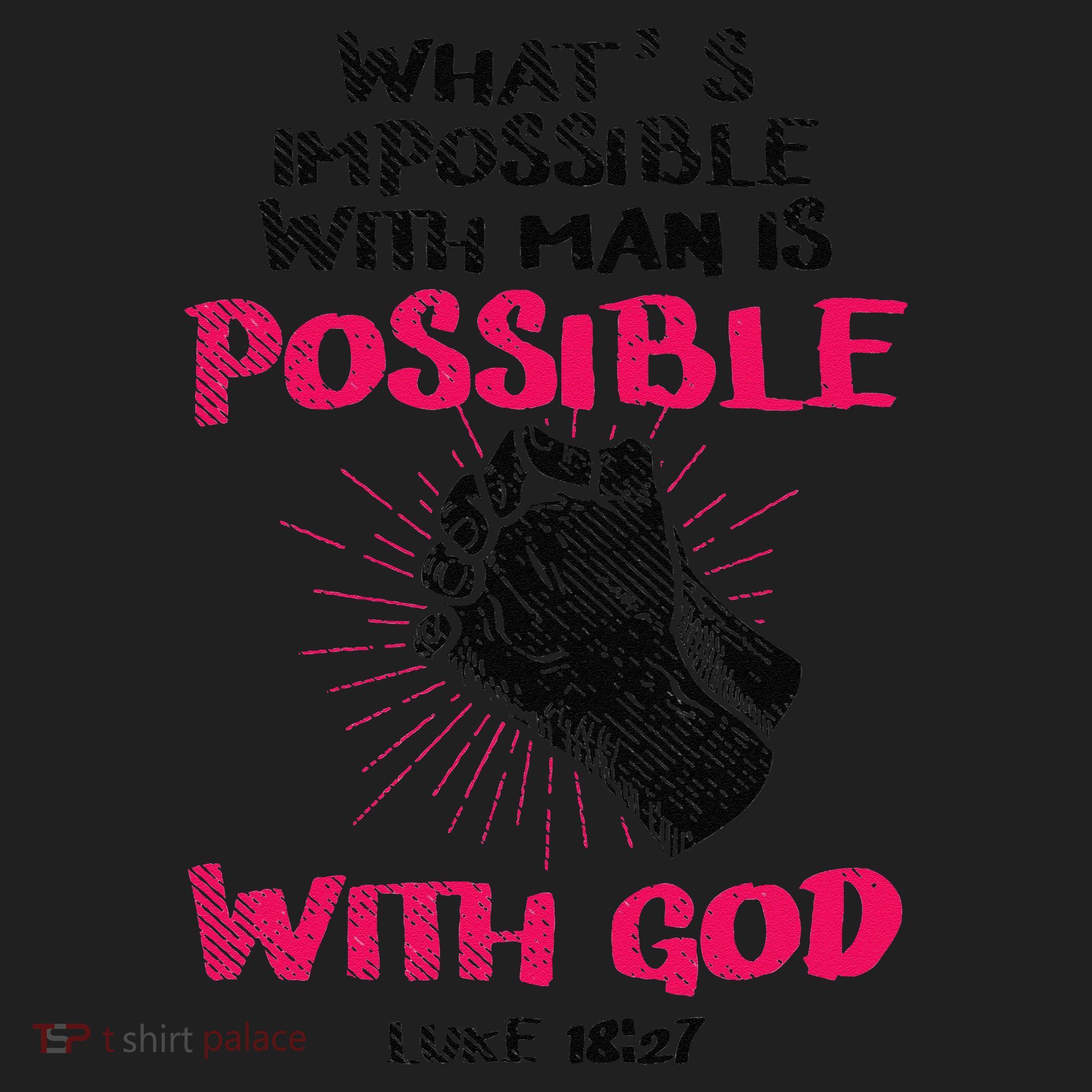 WhatS Impossible With Man Is Possible With God Christian Beanie