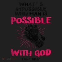 WhatS Impossible With Man Is Possible With God Christian Hat thumb 2