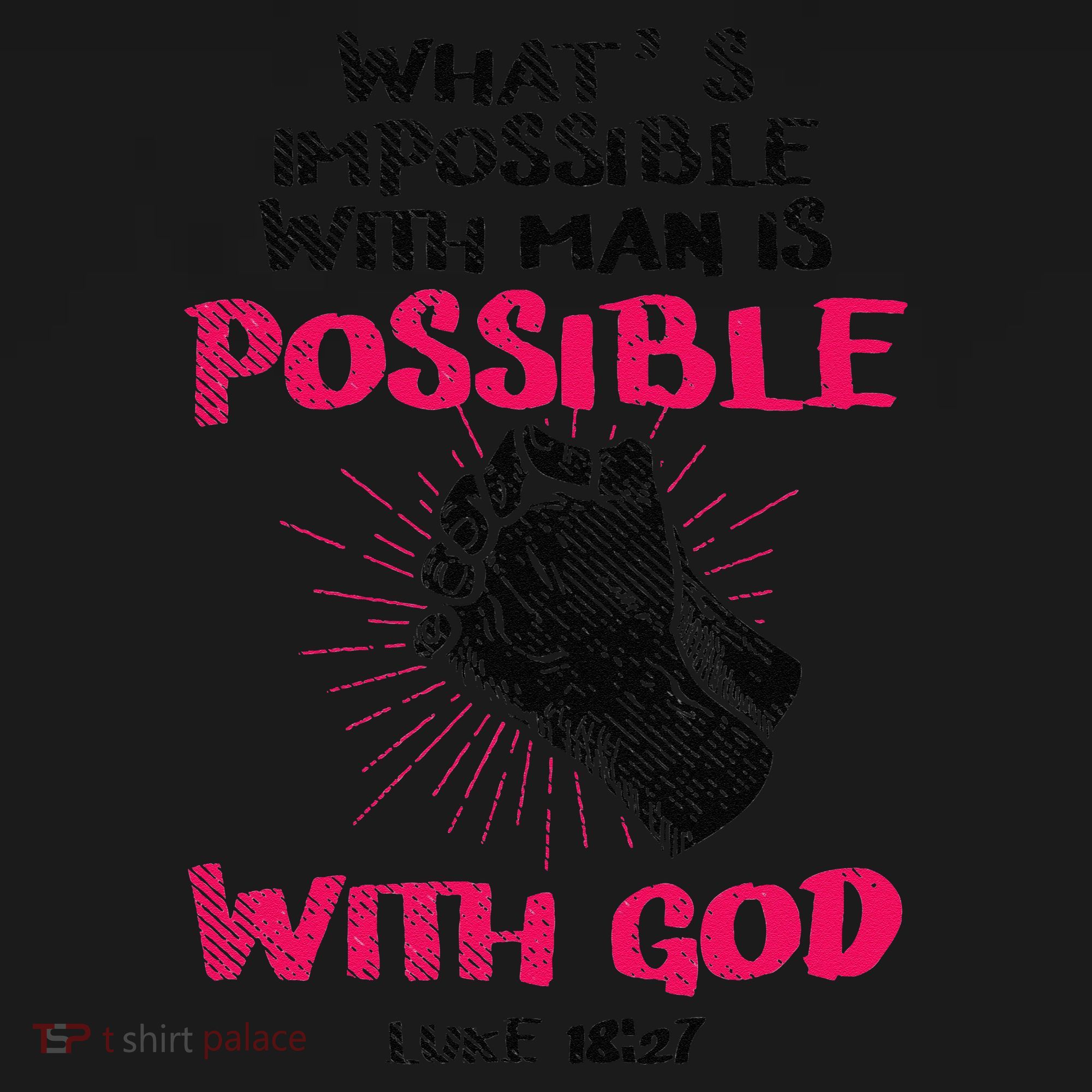 WhatS Impossible With Man Is Possible With God Christian Tote Bag