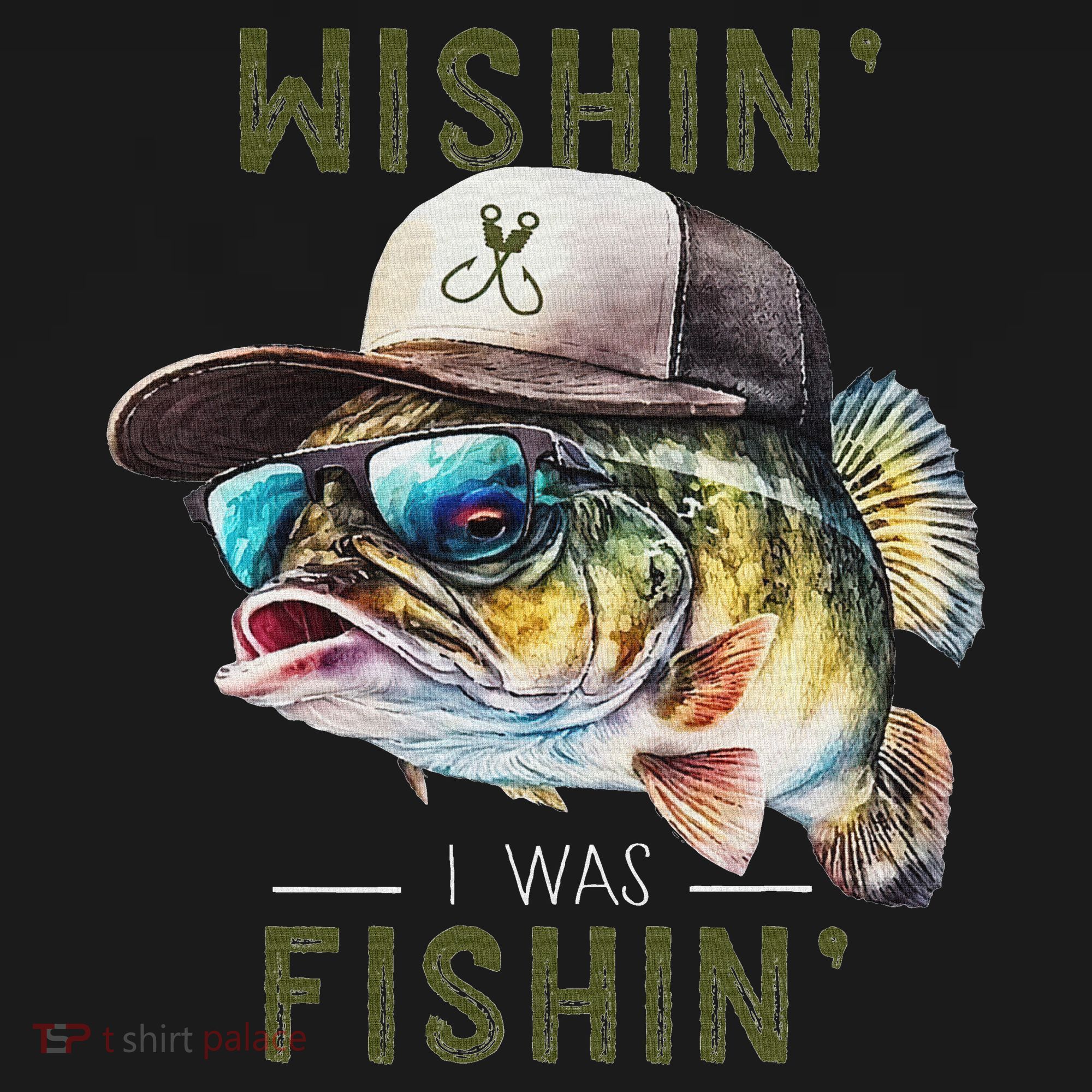 Wishin I Was Fishin Fishing Gift Women's Hoodie