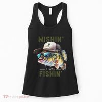 Wishin I Was Fishin Fishing Gift Women's Tank Top thumb 0