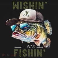 Wishin I Was Fishin Fishing Gift Women's Tank Top thumb 5