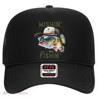 Wishin I Was Fishin Fishing Gift Hat thumb 0