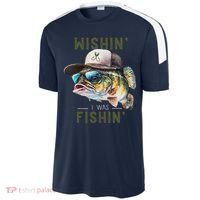 Wishin I Was Fishin Fishing Gift Sport-Tek Competitor United Soccer Jersey thumb 2