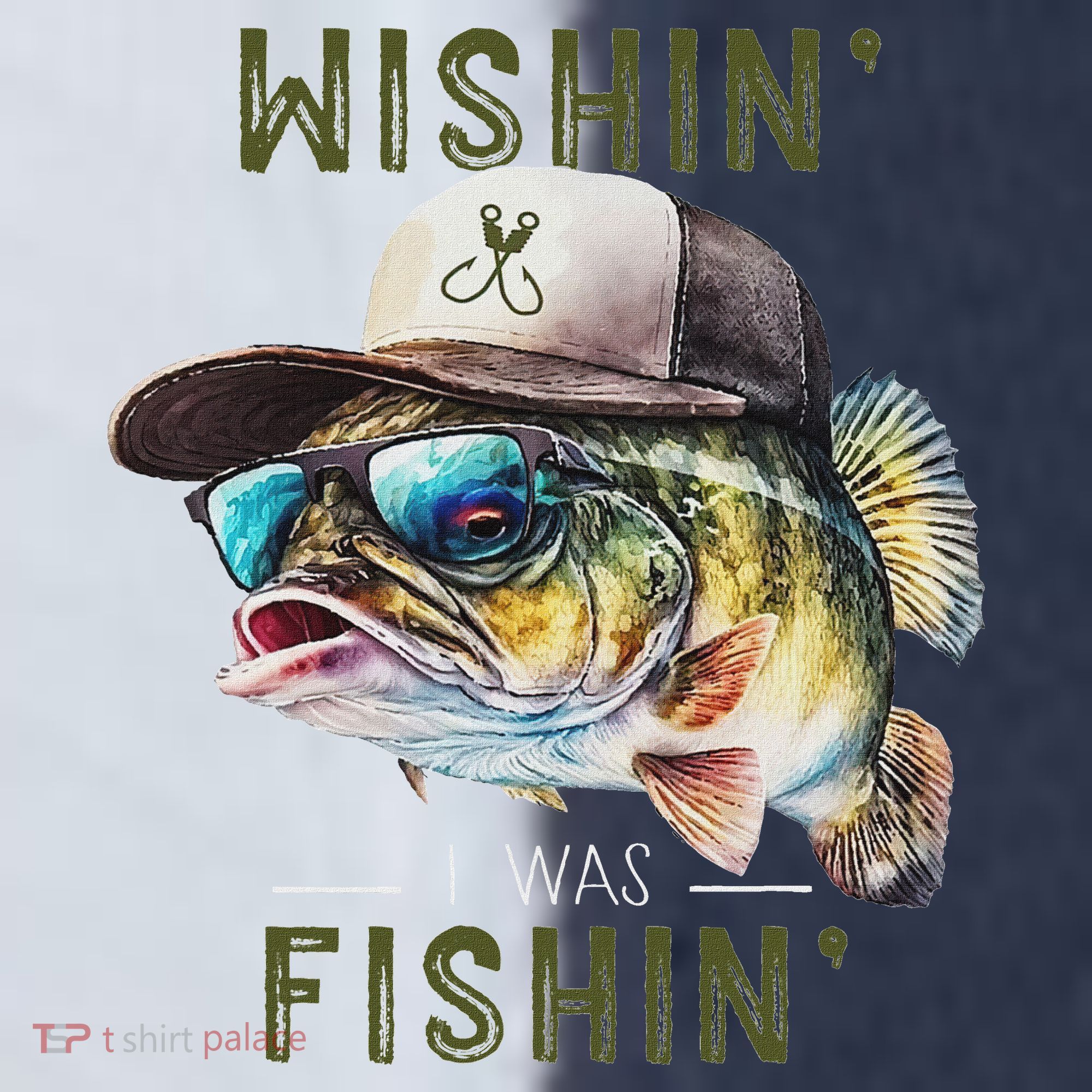 Wishin I Was Fishin Fishing Gift Sport-Tek Competitor United Soccer Jersey