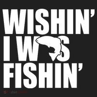 Wishin I Was Fishin Women's Sweatshirt thumb 2