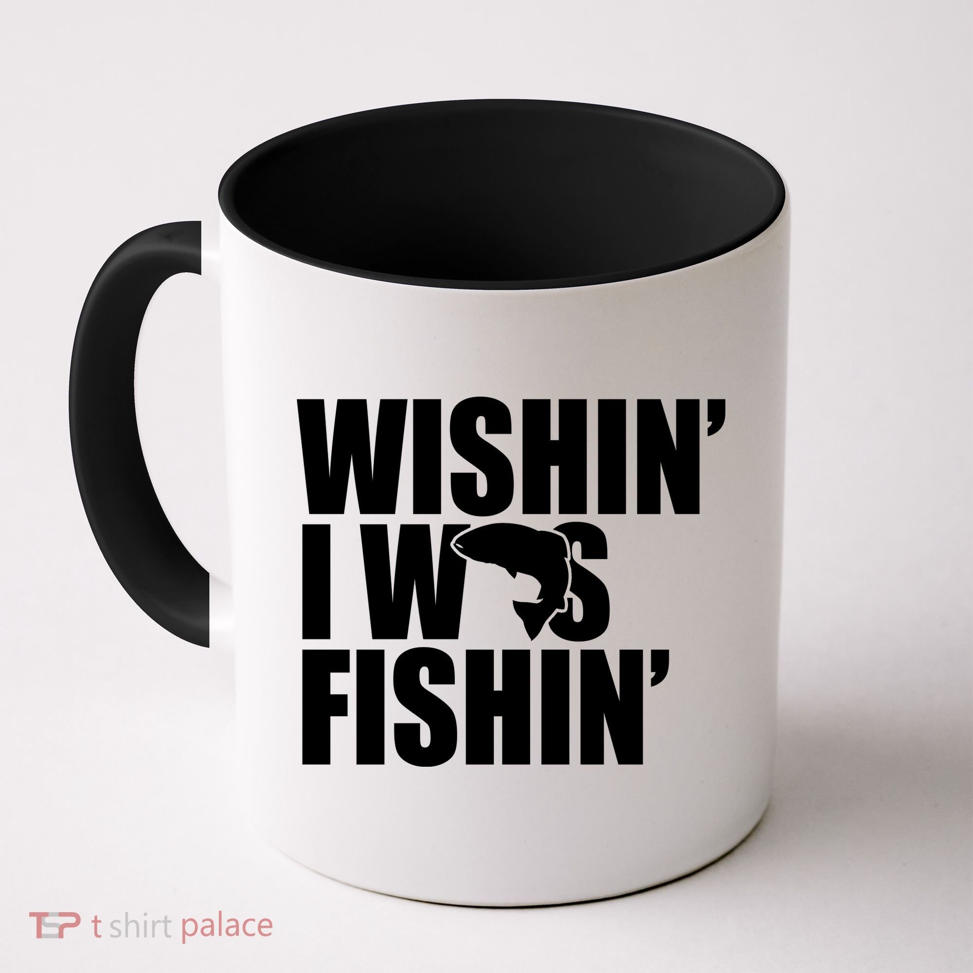 Wishin I Was Fishin Coffee Mug