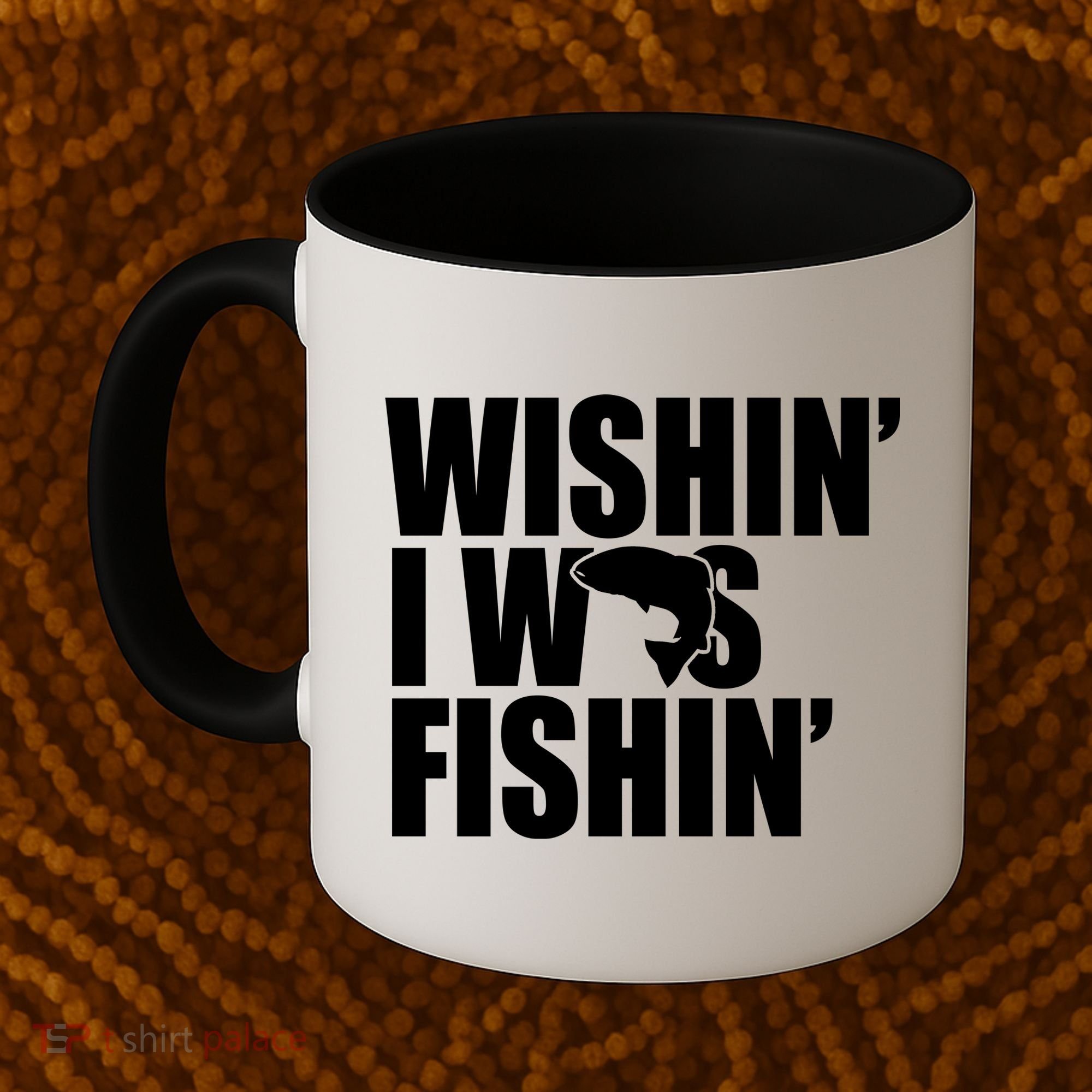 Wishin I Was Fishin Coffee Mug