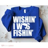 Wishin I Was Fishin Sweatshirt thumb 2