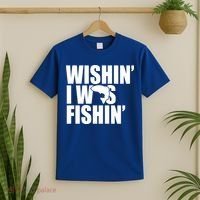 Wishin I Was Fishin T-Shirt thumb 2