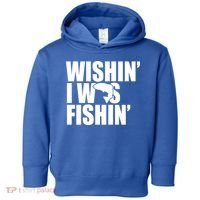 Wishin I Was Fishin Toddler Hoodie thumb 0