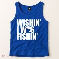 Wishin I Was Fishin Tank Top thumb 2