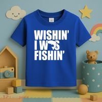 Wishin I Was Fishin Toddler T-Shirt thumb 3