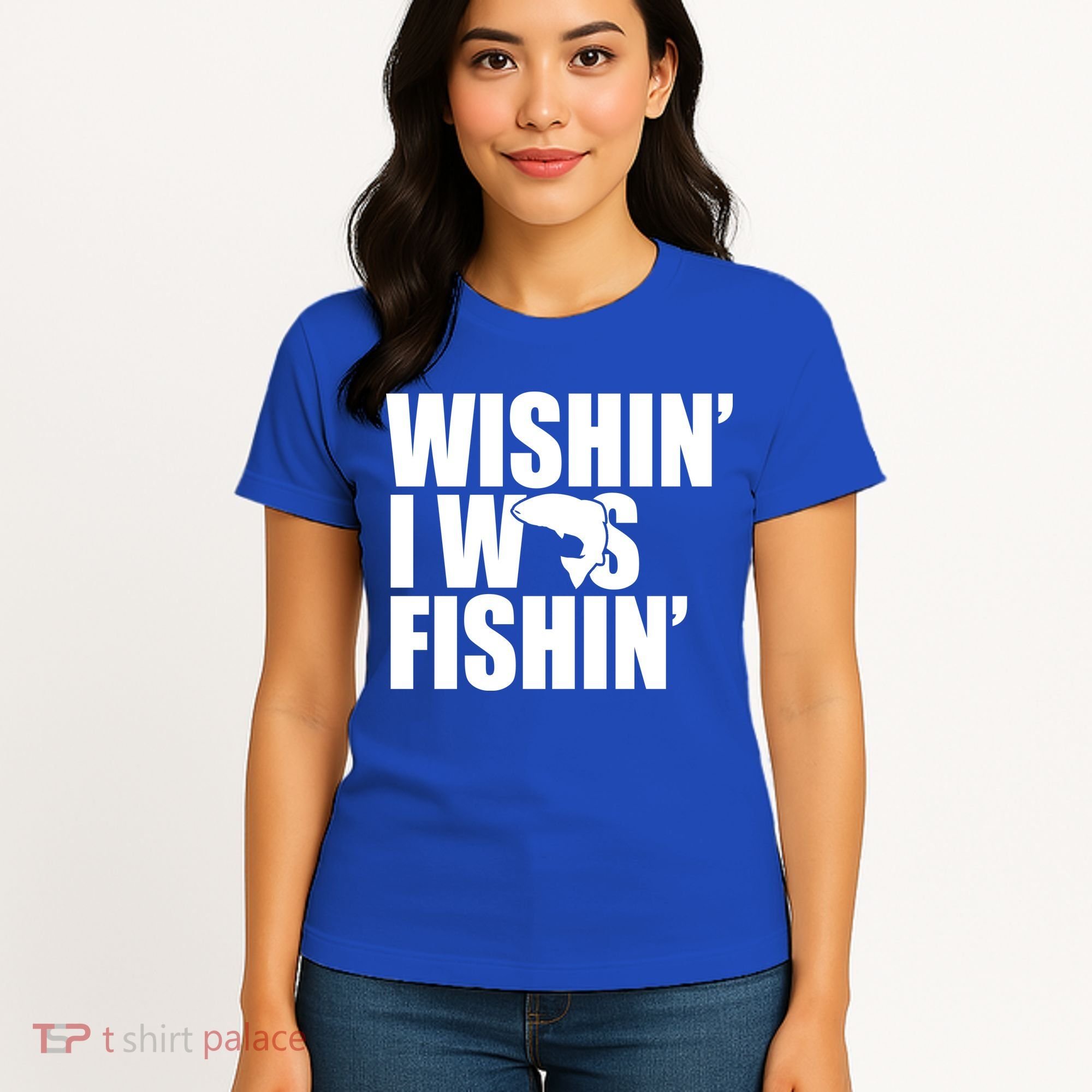 Wishin I Was Fishin Women's T-Shirt