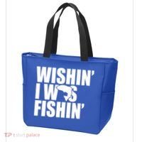 Wishin I Was Fishin Tote Bag thumb 3