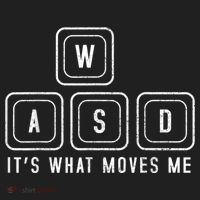 WASD It's What Moves Me Funny PC Gamer Computer Nerd Golf Towel thumb 3