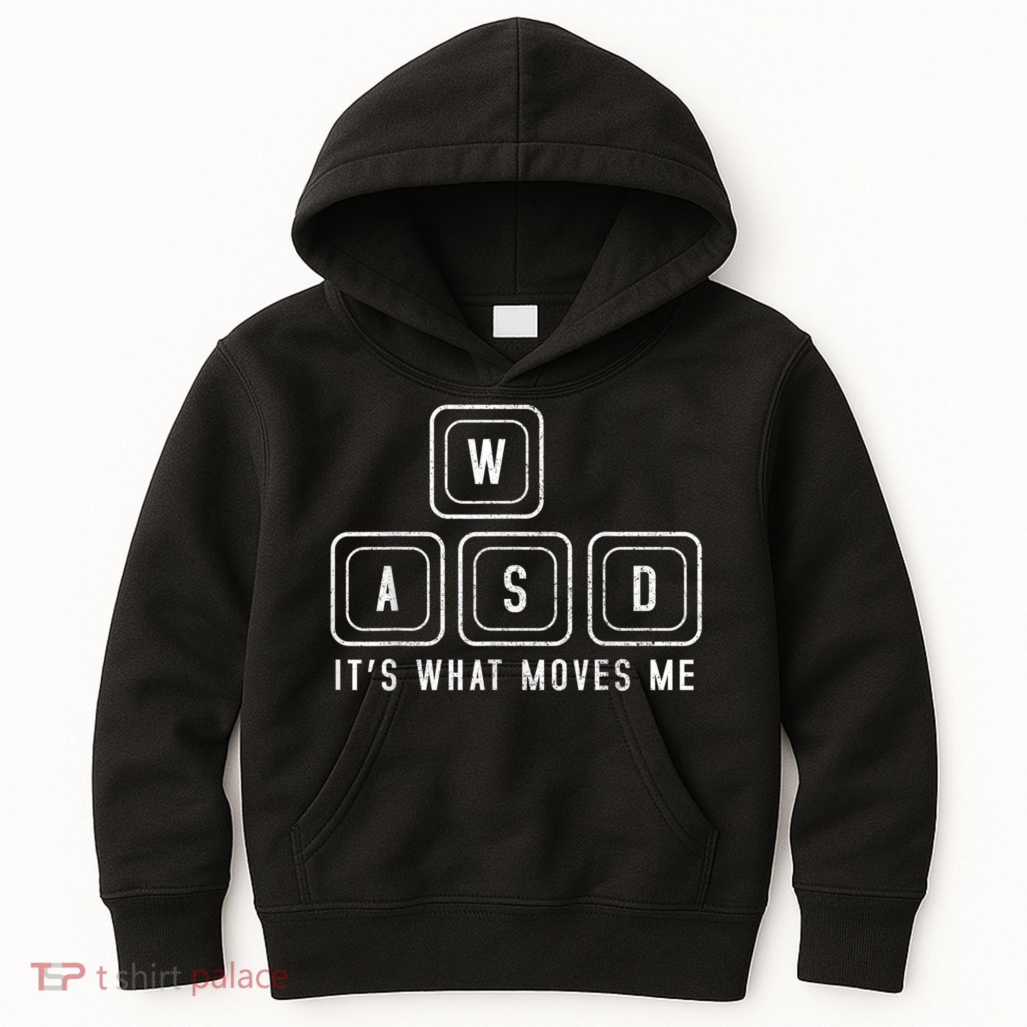 WASD It's What Moves Me Funny PC Gamer Computer Nerd Kids Hoodie