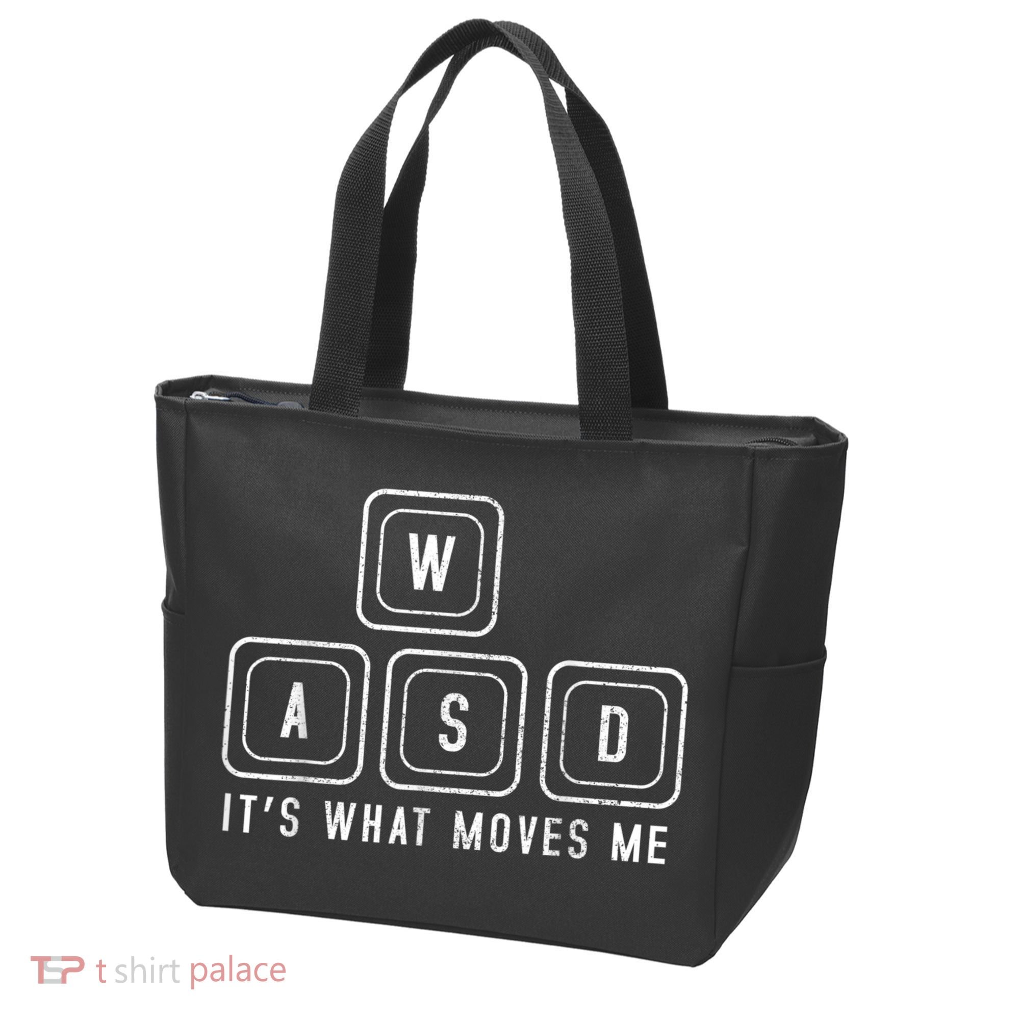 WASD It's What Moves Me Funny PC Gamer Computer Nerd Tote Bag