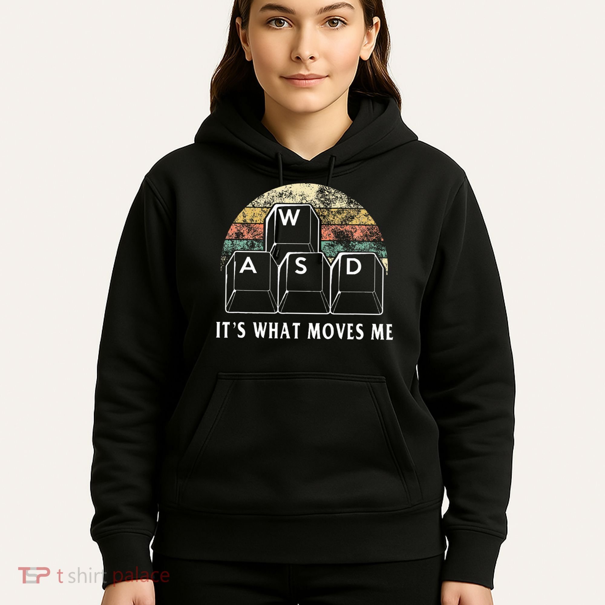 Wasd ItS What Moves Me Funny Pc Gamer Computer Nerd Gift Hoodie