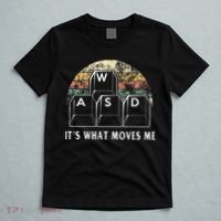 Wasd ItS What Moves Me Funny Pc Gamer Computer Nerd Gift T-Shirt thumb 5