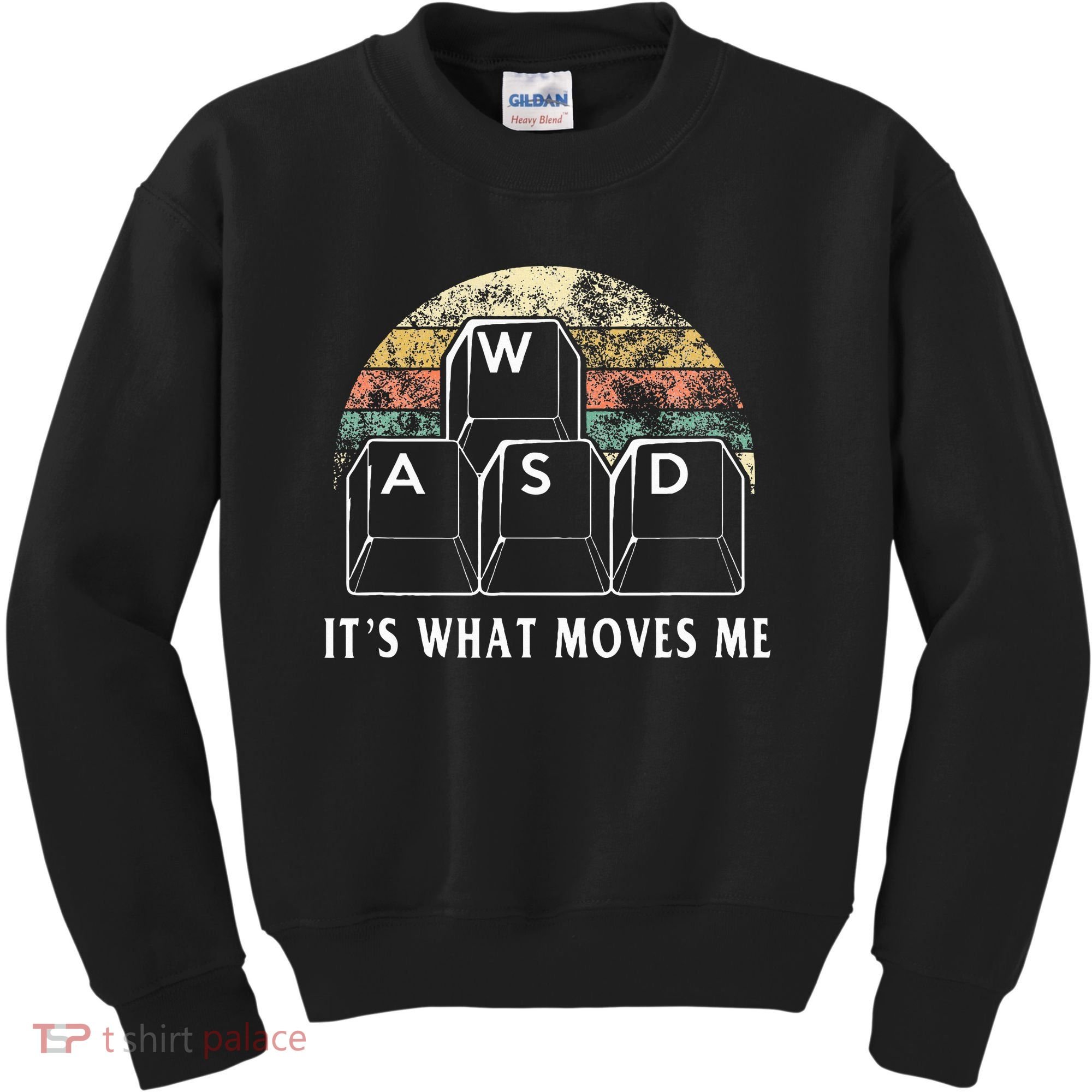 Wasd ItS What Moves Me Funny Pc Gamer Computer Nerd Gift Kids Sweatshirt
