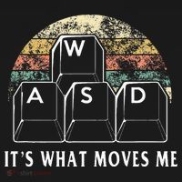 Wasd ItS What Moves Me Funny Pc Gamer Computer Nerd Gift Kids Long Sleeve Shirt thumb 2