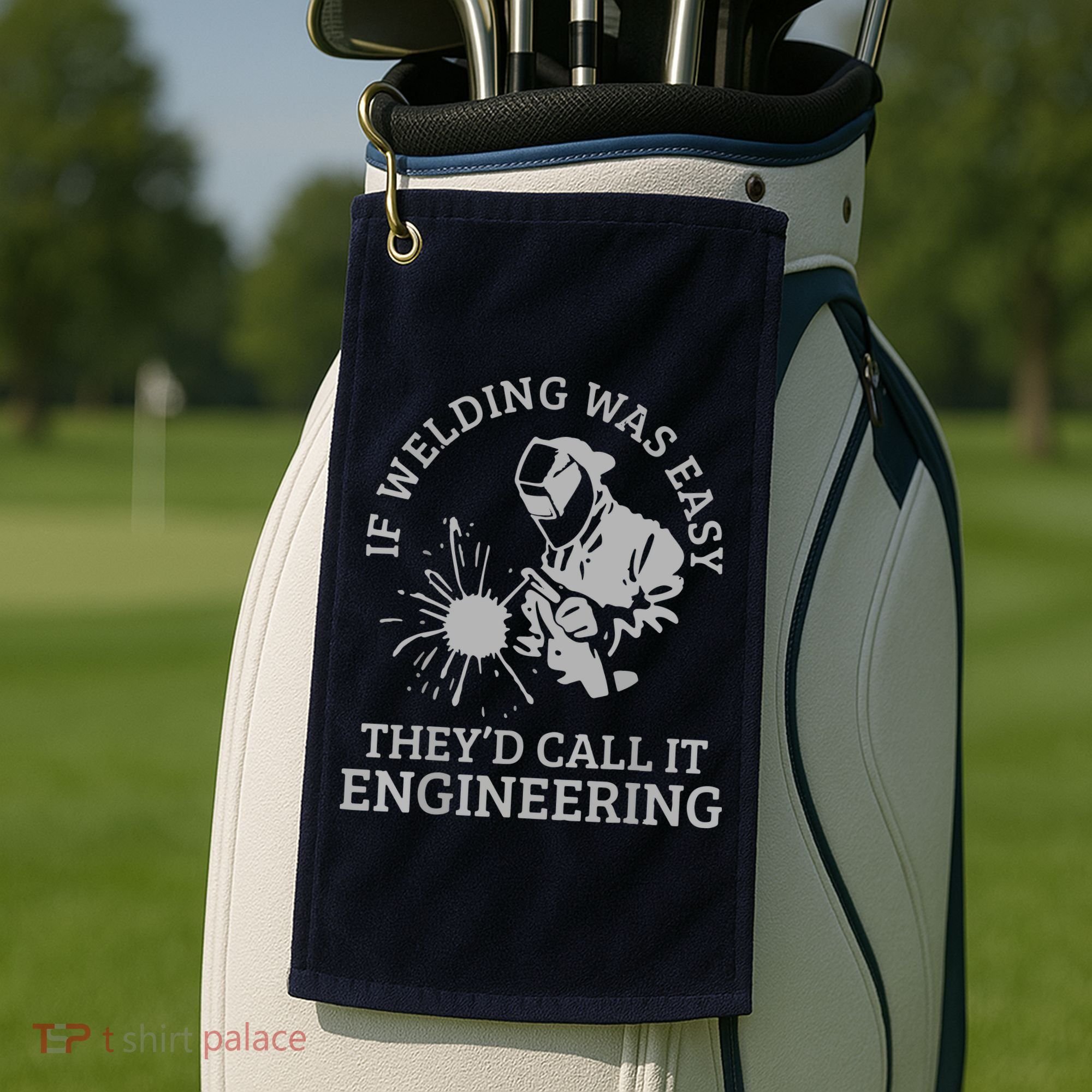 Welder If Welding Was Easy Quote Funny Saying Welder Golf Towel