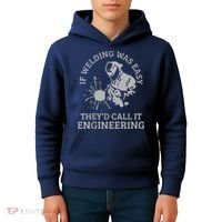 Welder If Welding Was Easy Quote Funny Saying Welder Kids Hoodie thumb 4