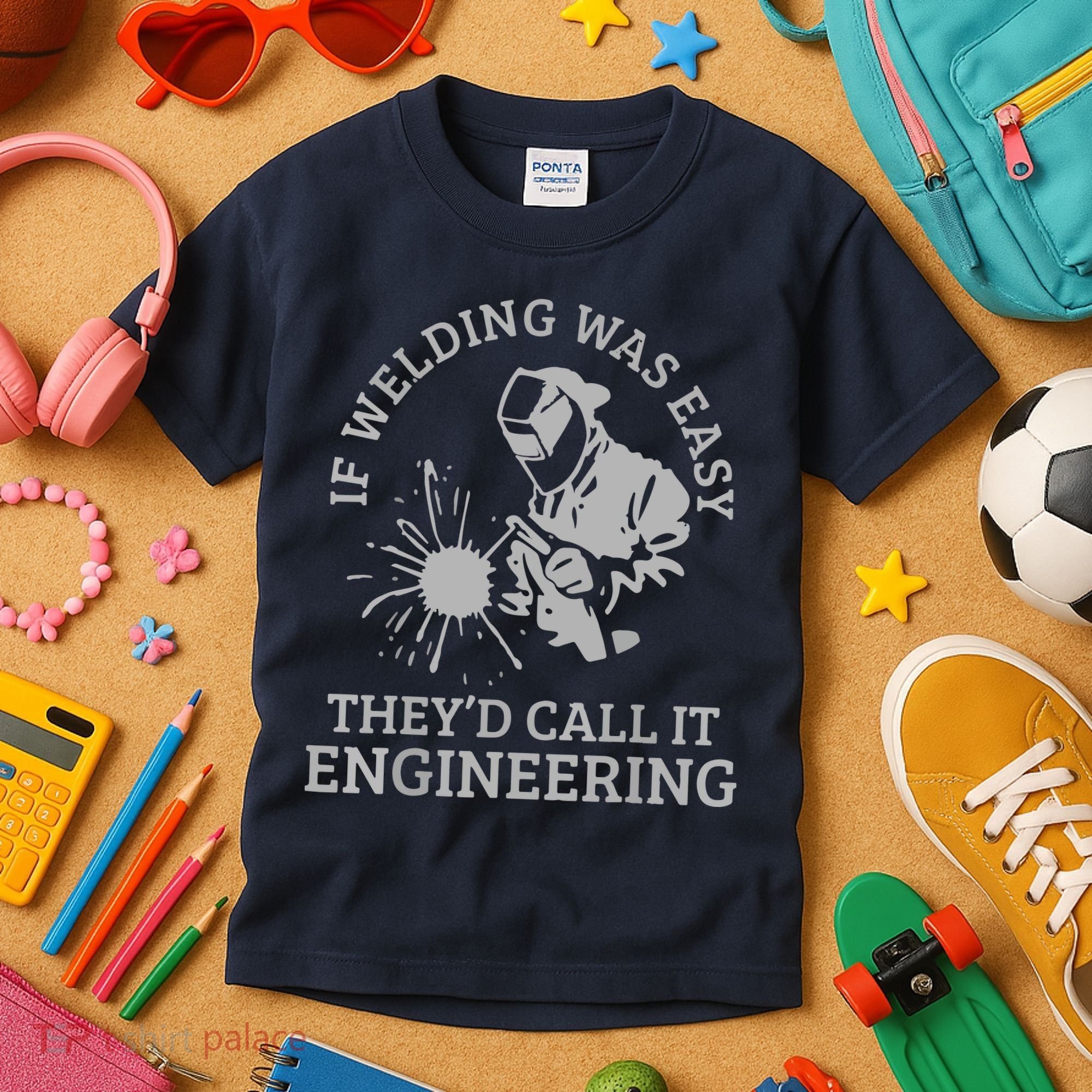 Welder If Welding Was Easy Quote Funny Saying Welder Kids T-Shirt