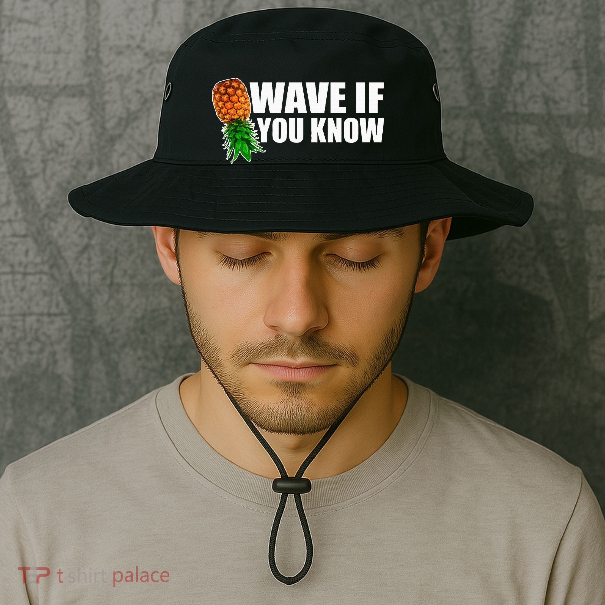 Wave If You Know. Upside Down Pineapple Bucket Hat