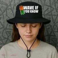 Wave If You Know. Upside Down Pineapple Bucket Hat thumb 3