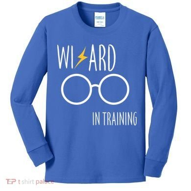 Wizard In Training  Kids Long Sleeve Shirt