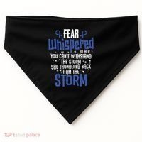 Whispered Juvenile Arthritis Awareness Supporter Ribbon Gift USA-Made Doggie Bandana thumb 0