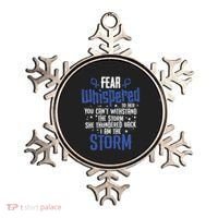 Whispered Juvenile Arthritis Awareness Supporter Ribbon Gift Ornament thumb 0