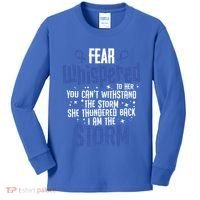 Whispered Juvenile Arthritis Awareness Supporter Ribbon Gift Kids Long Sleeve Shirt thumb 0