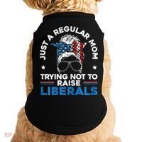 Womens Just A Regular Mom Trying Not To Raise Liberals For A Mom Doggie Tank thumb 0