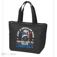 Womens Just A Regular Mom Trying Not To Raise Liberals For A Mom Tote Bag thumb 3