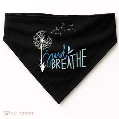 Women’S Just Breathe Relax Let Go Calm USA-Made Doggie Bandana