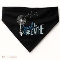 Women’S Just Breathe Relax Let Go Calm USA-Made Doggie Bandana thumb 0