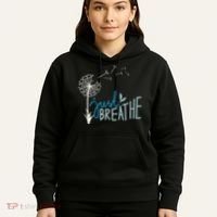 Women’S Just Breathe Relax Let Go Calm Hoodie thumb 5