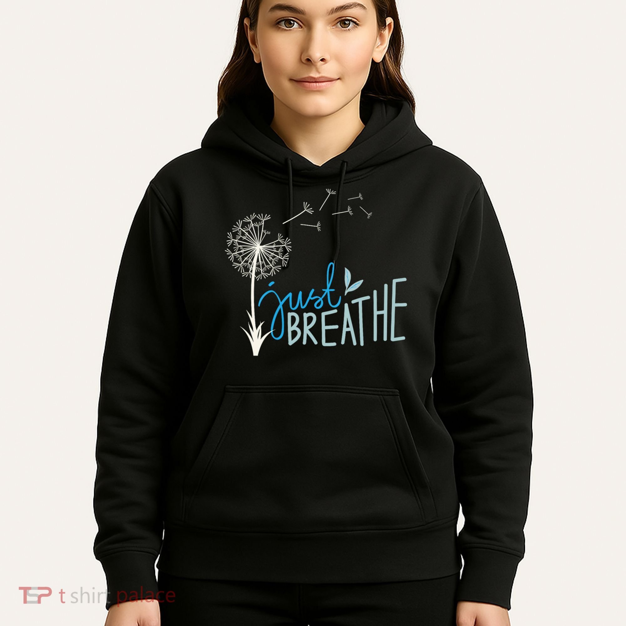 Women’S Just Breathe Relax Let Go Calm Hoodie